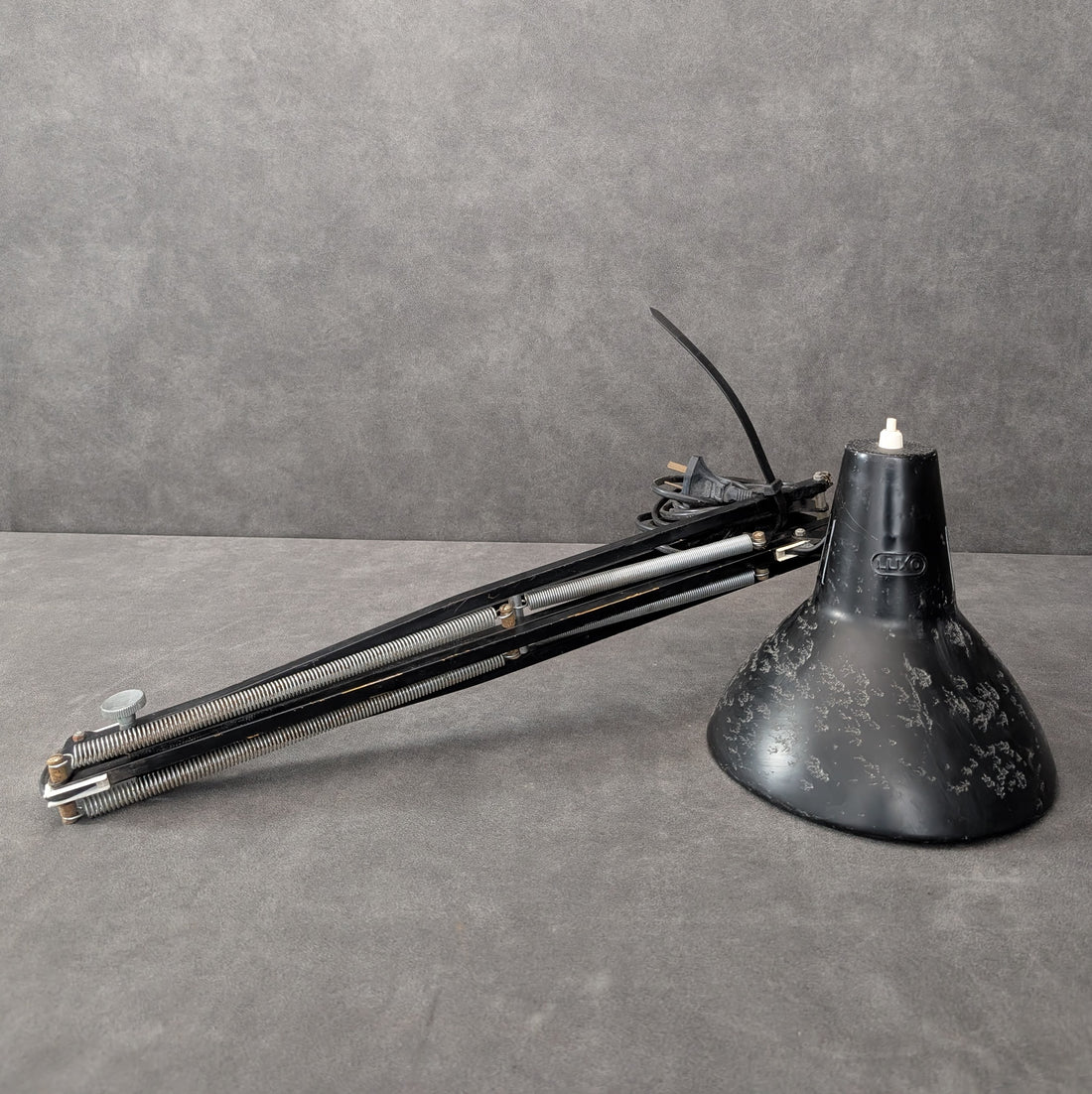 Vintage Industrial Luxo Task Lamp | Black Enamel Steel