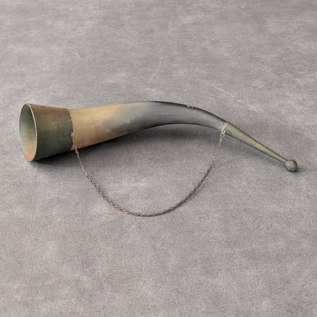 Antique German Powder Horn Circa 1776 | Horn and Brass