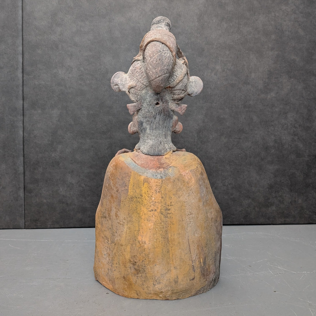 Antique Indian Devotional Figure | Hand Modelled Terracotta