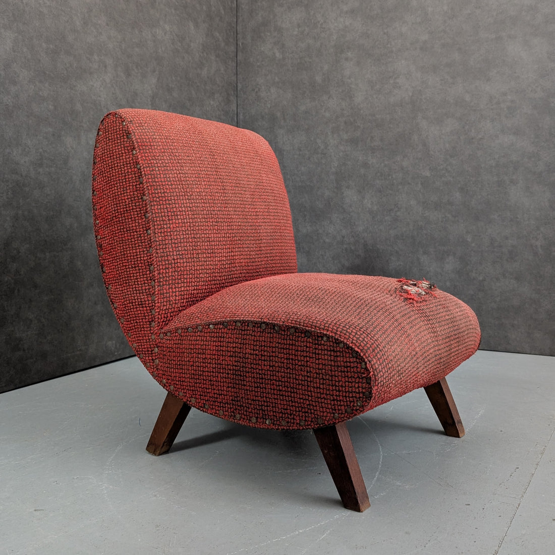 Circa 1950 Slipper Lounge Chair