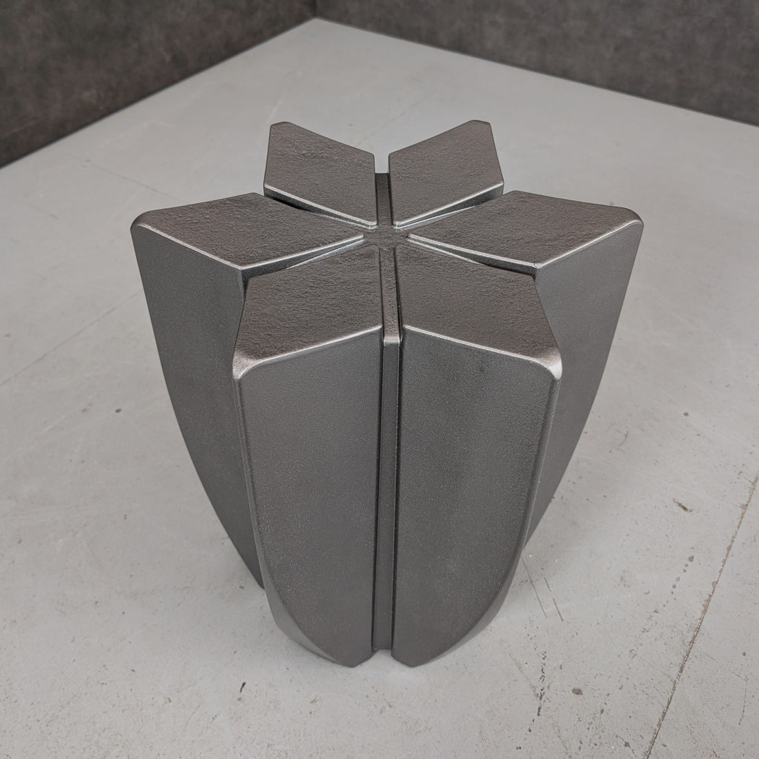 Graphite Star Form Side Table