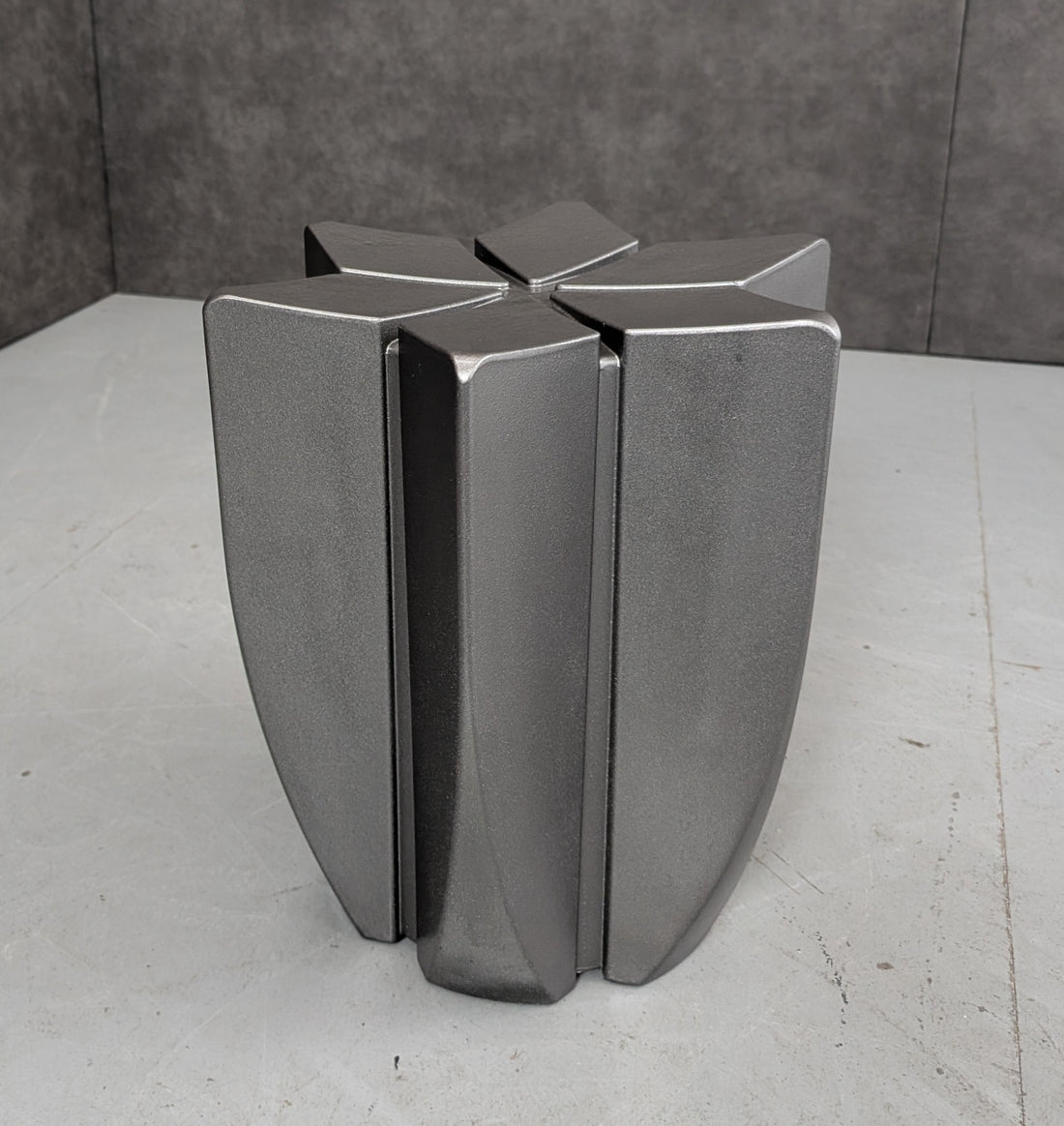 Graphite Star Form Side Table