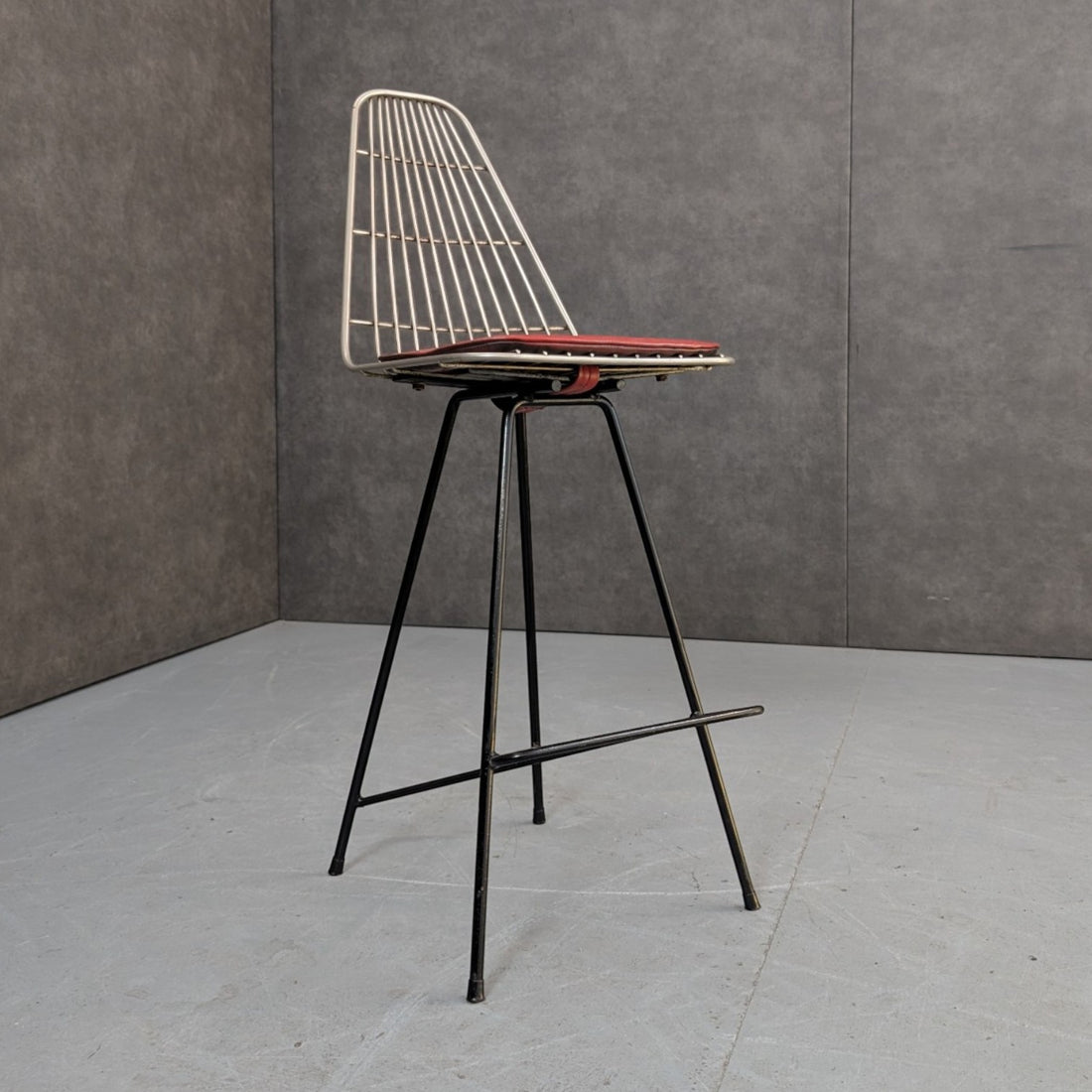 1950s Framac Industrial Wire Bar Stool