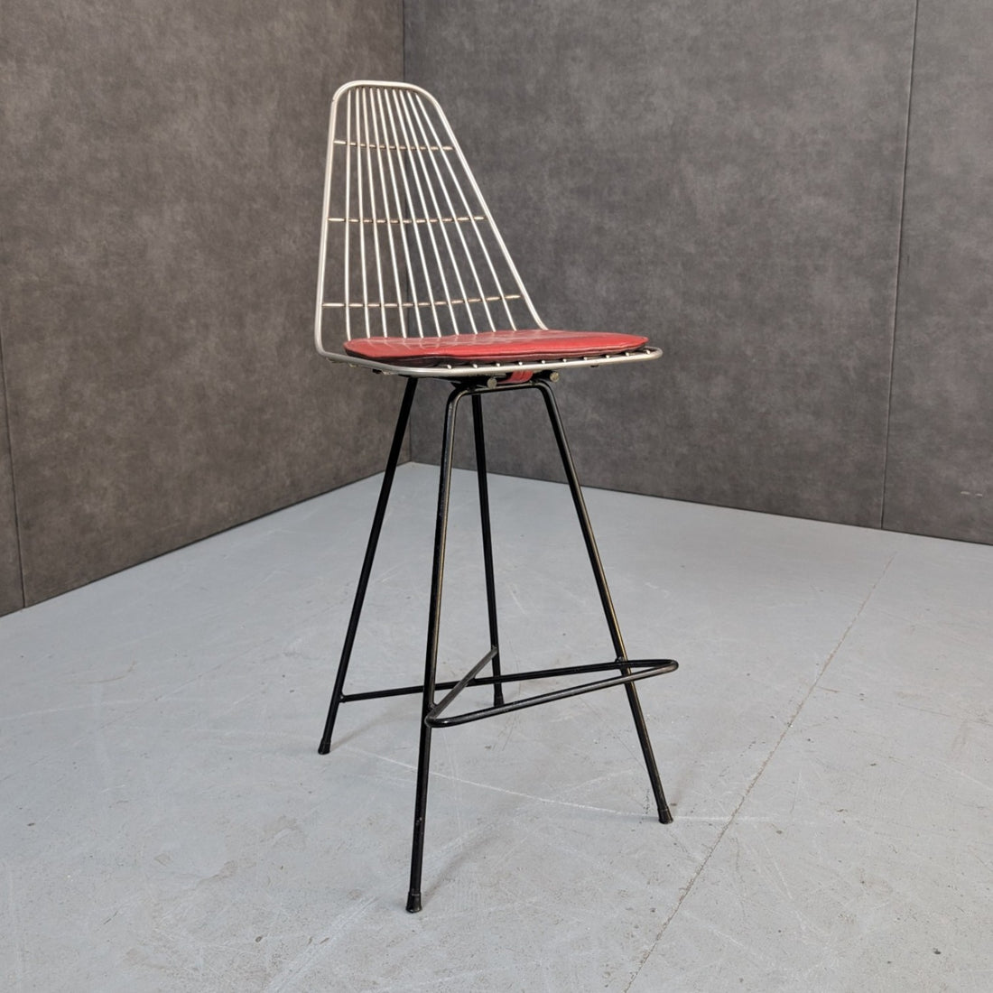 1950s Framac Industrial Wire Bar Stool