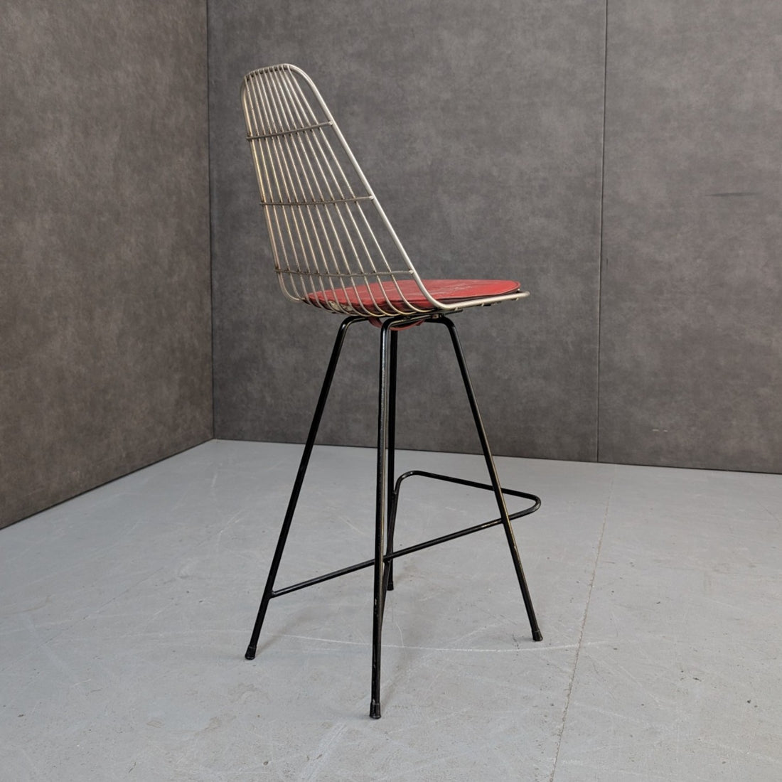 1950s Framac Industrial Wire Bar Stool