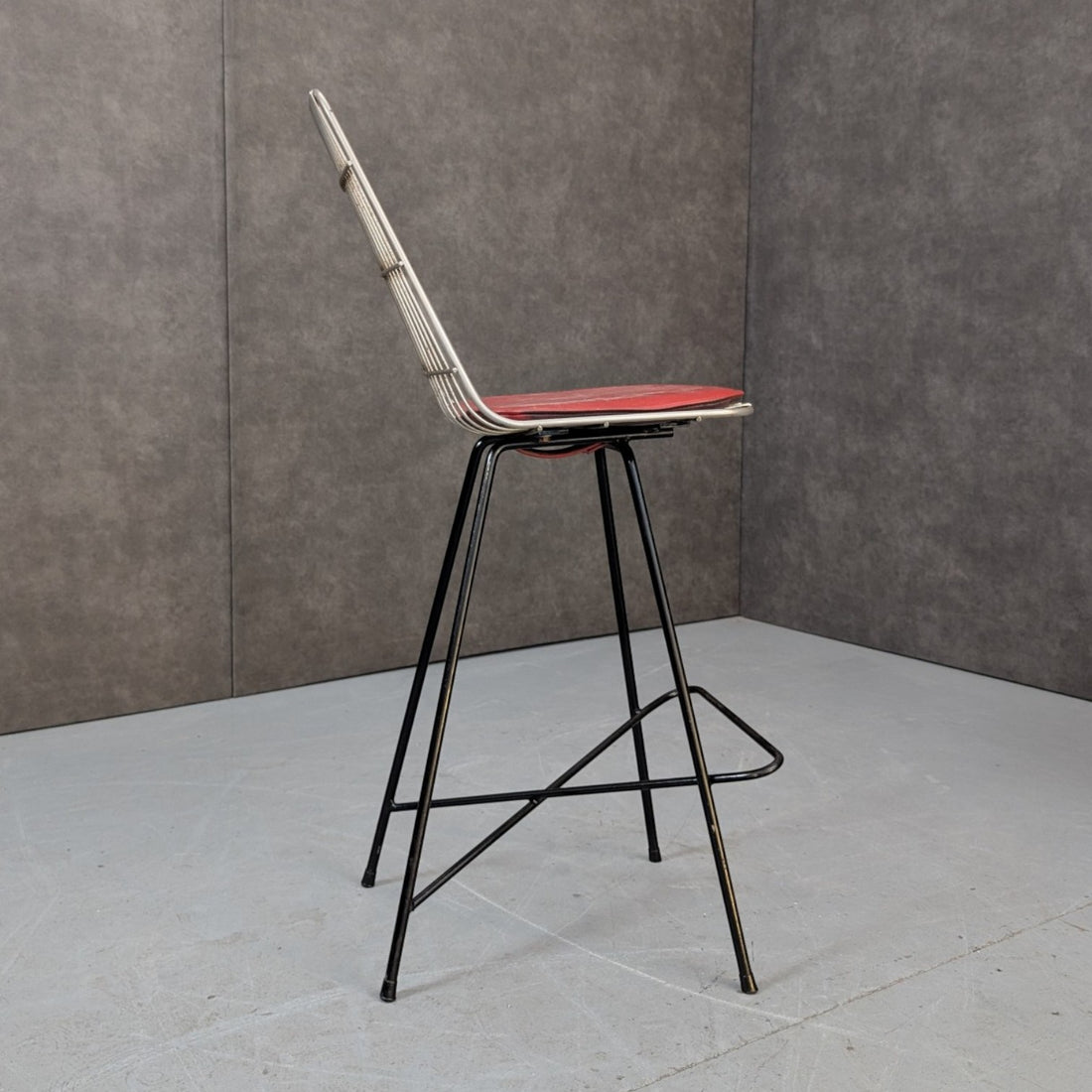 1950s Framac Industrial Wire Bar Stool