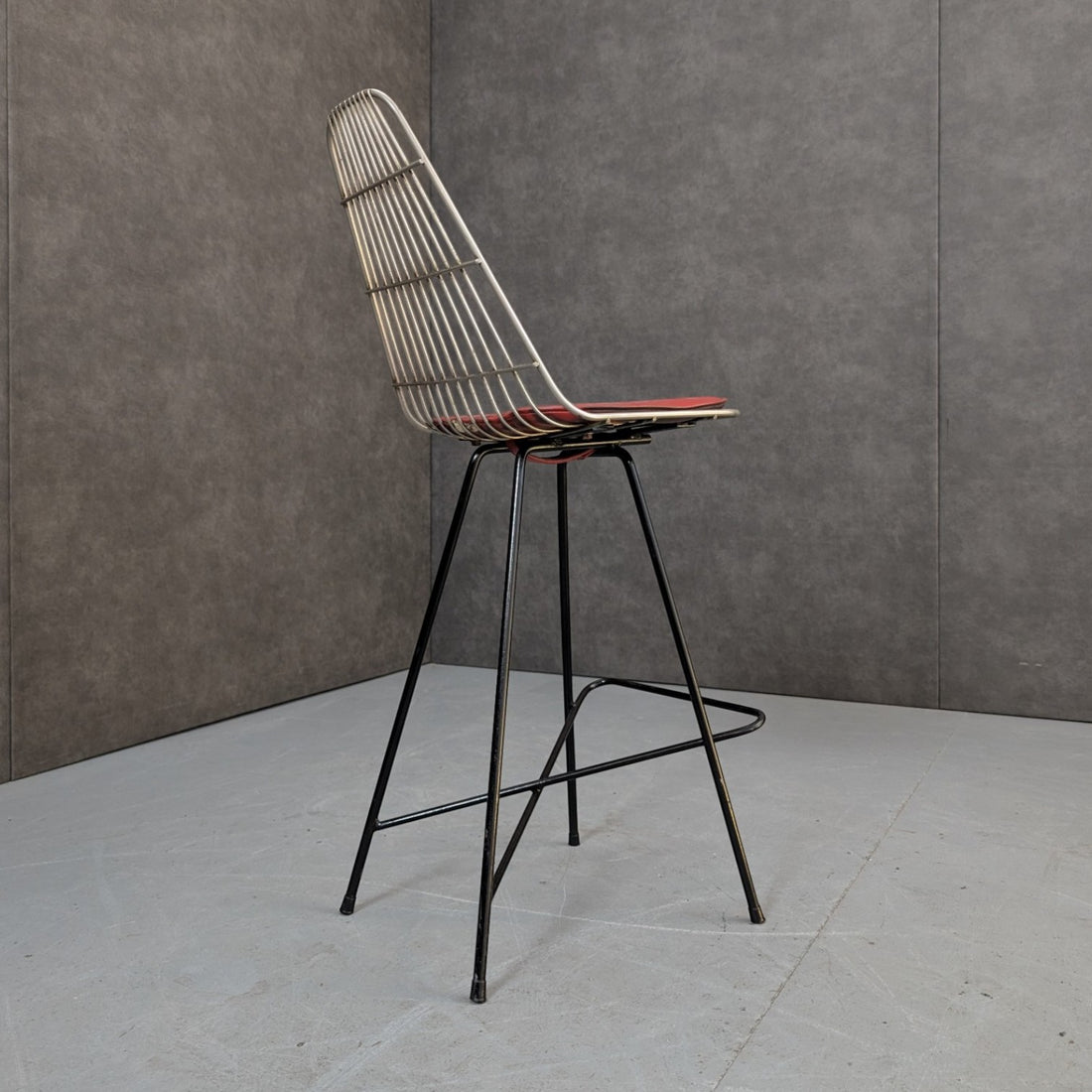 1950s Framac Industrial Wire Bar Stool