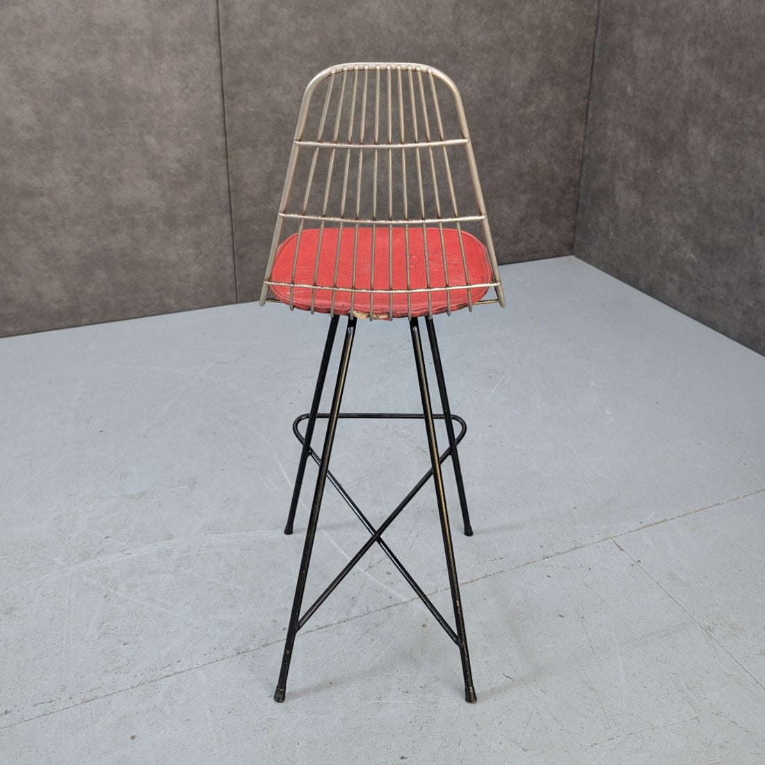 1950s Framac Industrial Wire Bar Stool