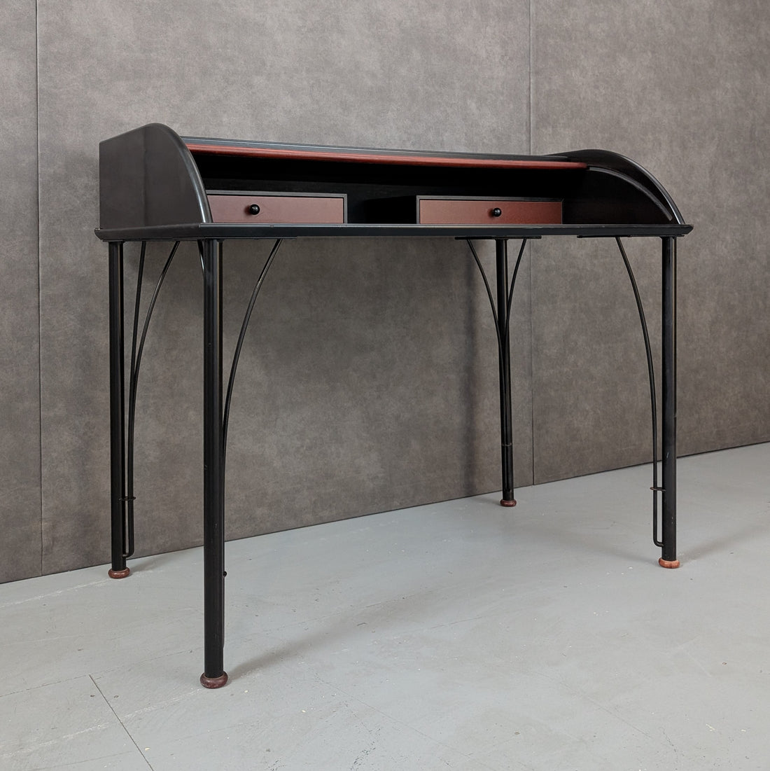 1980s Ligne Roset Roll Top Writing Desk by Claude Pelhaître and Patrick Pagnon