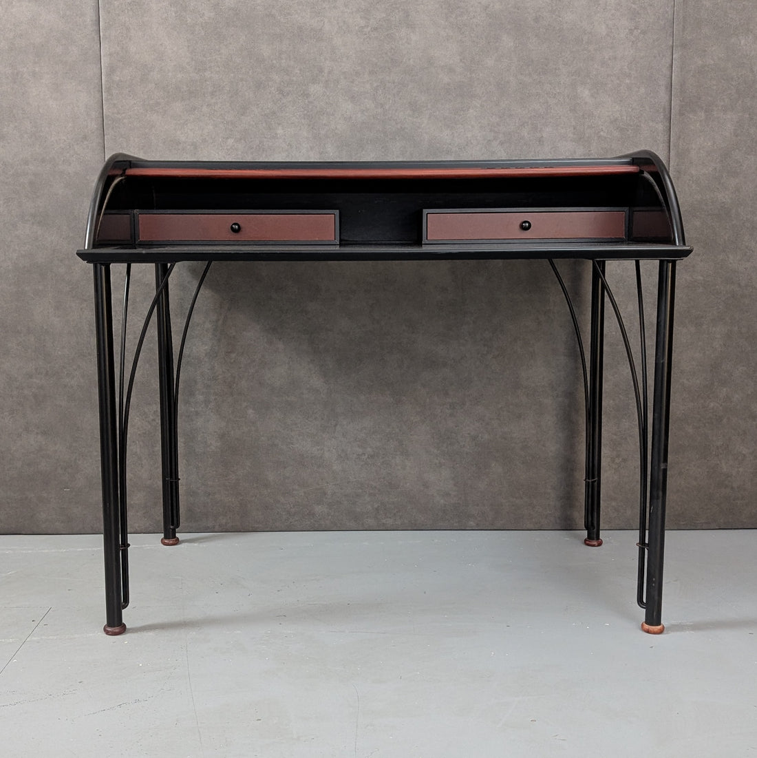 1980s Ligne Roset Roll Top Writing Desk by Claude Pelhaître and Patrick Pagnon