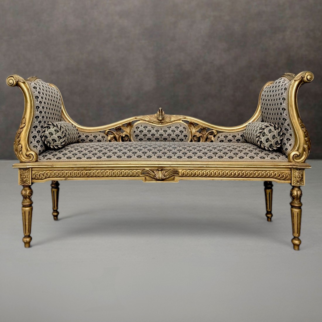 Circa 1900 French Empire Revival Giltwood Daybed