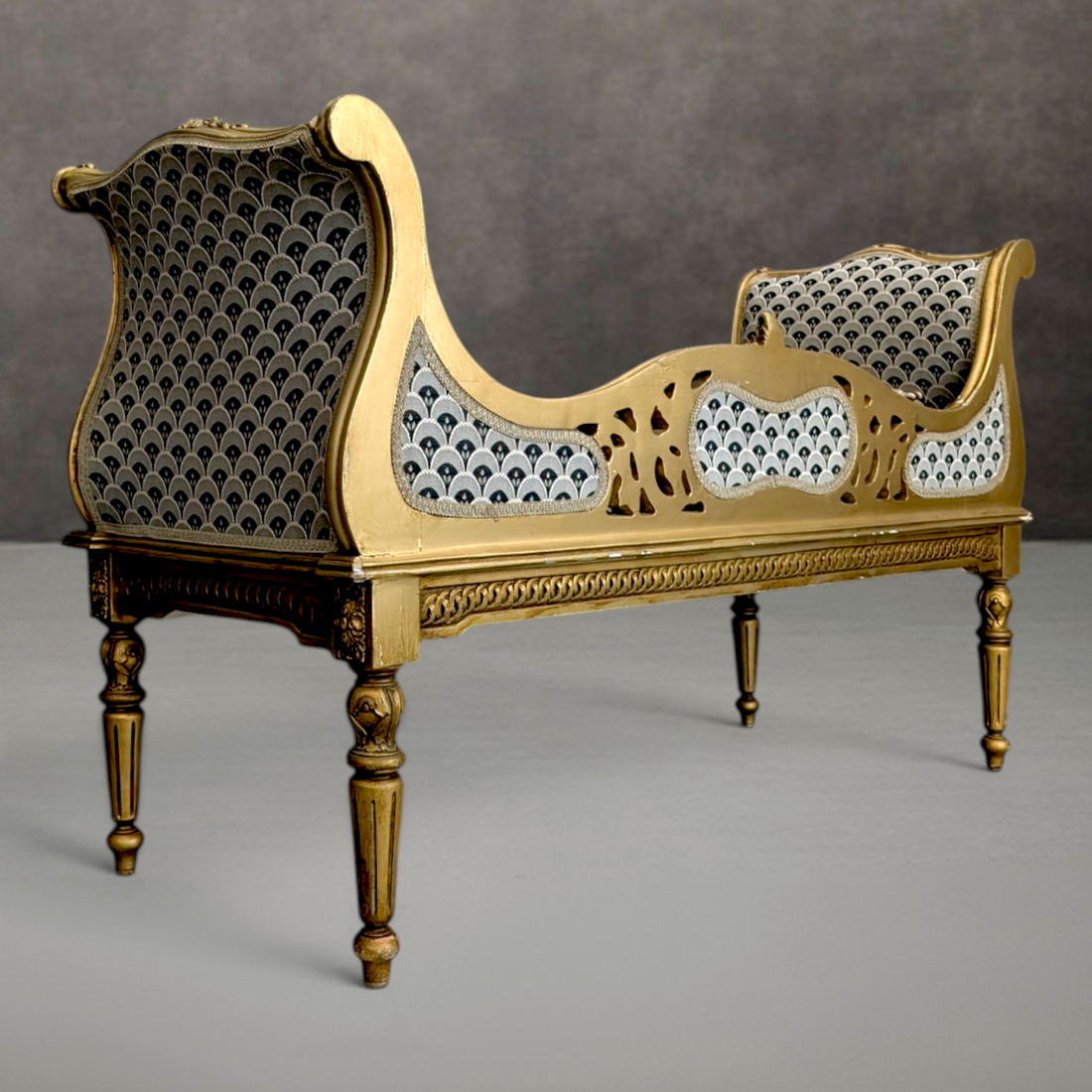 Circa 1900 French Empire Revival Giltwood Daybed