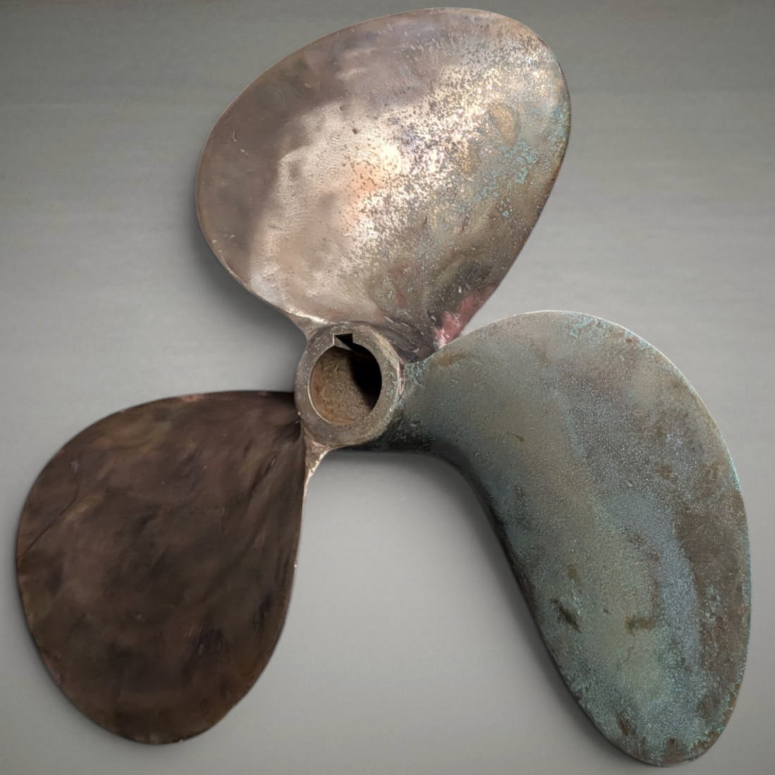 2 Vintage Bronze Boat Propellers