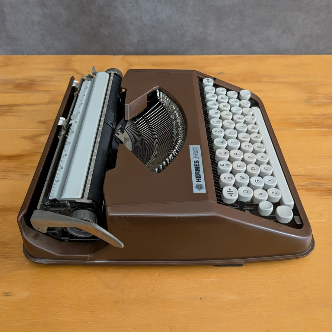 Swiss Hermes Baby Portable Typewriter Circa 1970