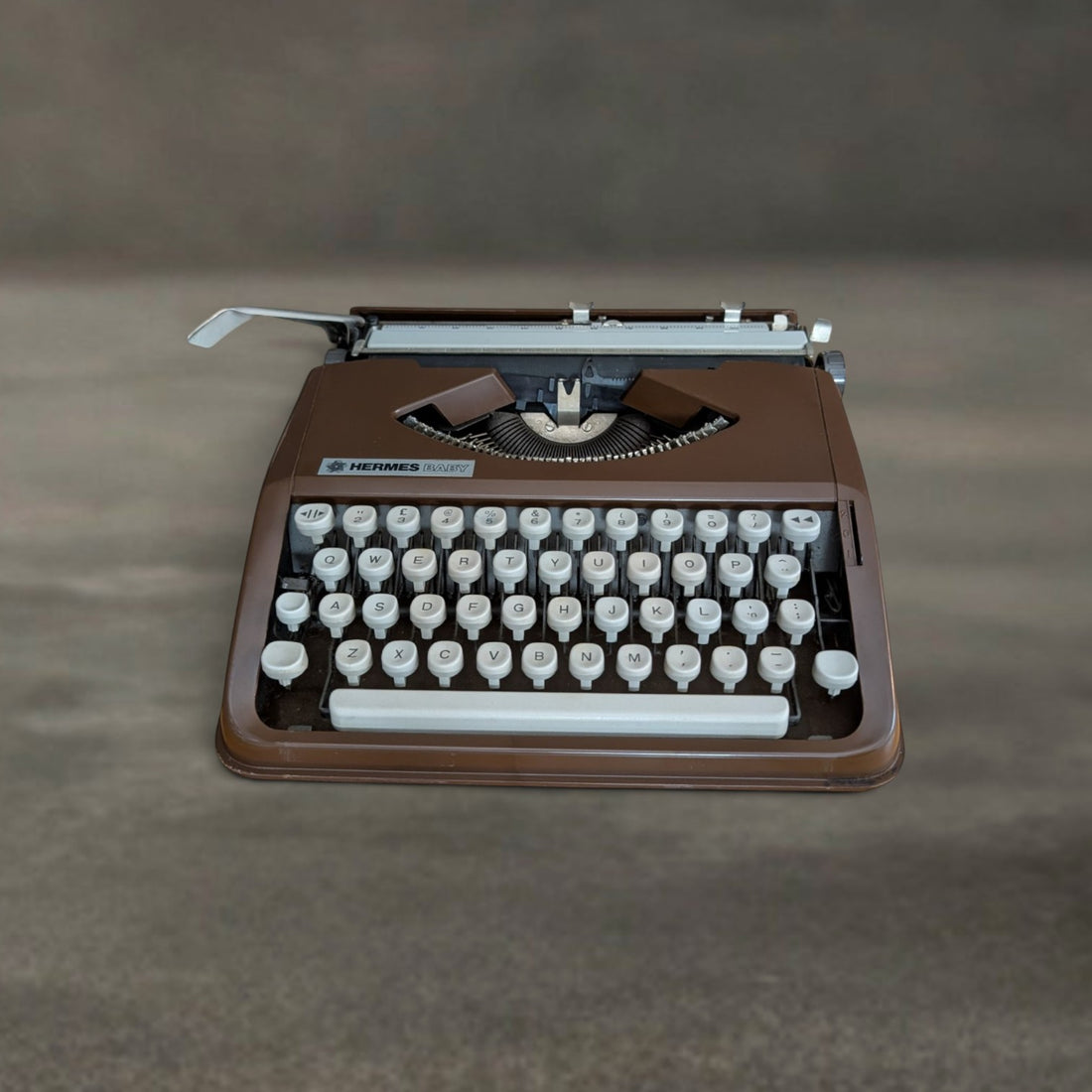 Swiss Hermes Baby Portable Typewriter Circa 1970
