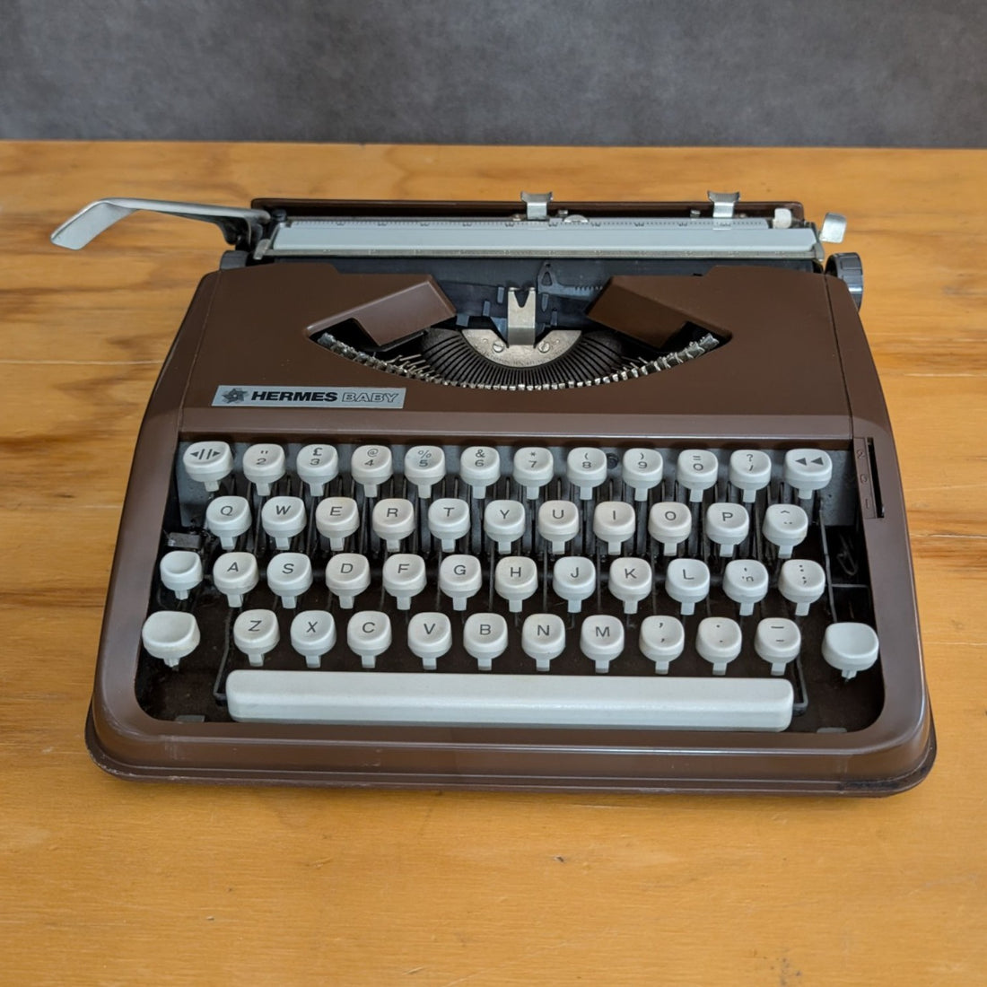 Swiss Hermes Baby Portable Typewriter Circa 1970