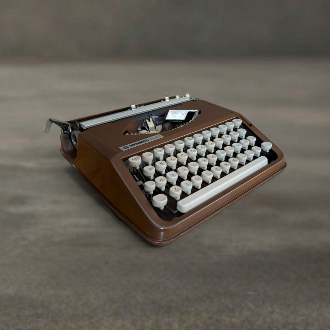 Swiss Hermes Baby Portable Typewriter Circa 1970