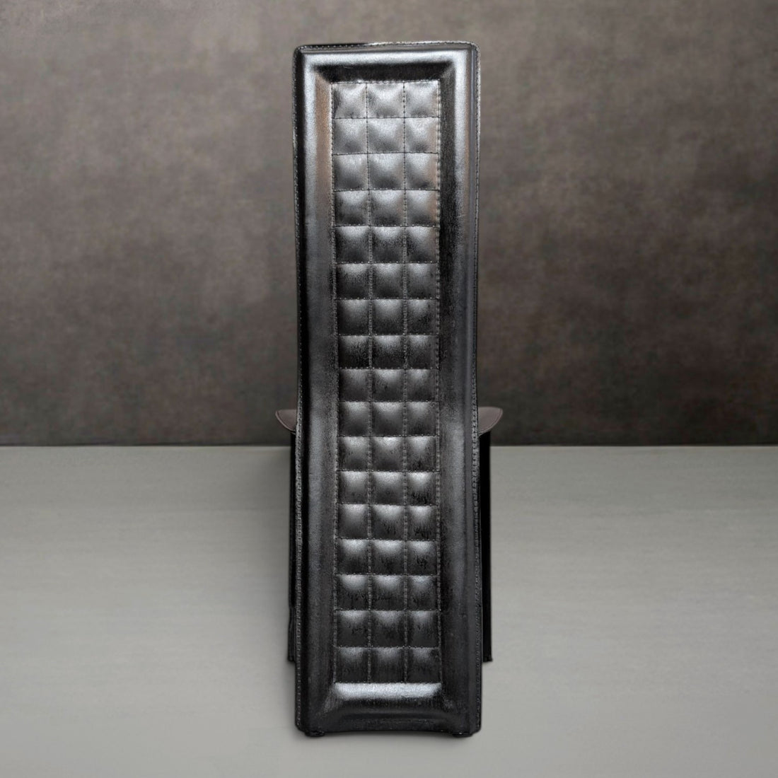 Eight (8) Postmodern Saddle Leather Dining Chairs in the Style of Pietro Costantini
