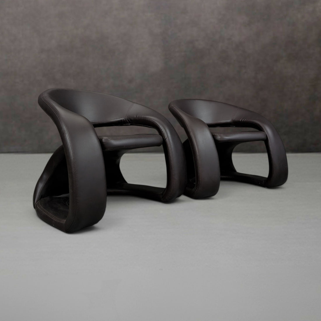 Pair of JAYMAR Cantilever Lounge Chairs circa 2000
