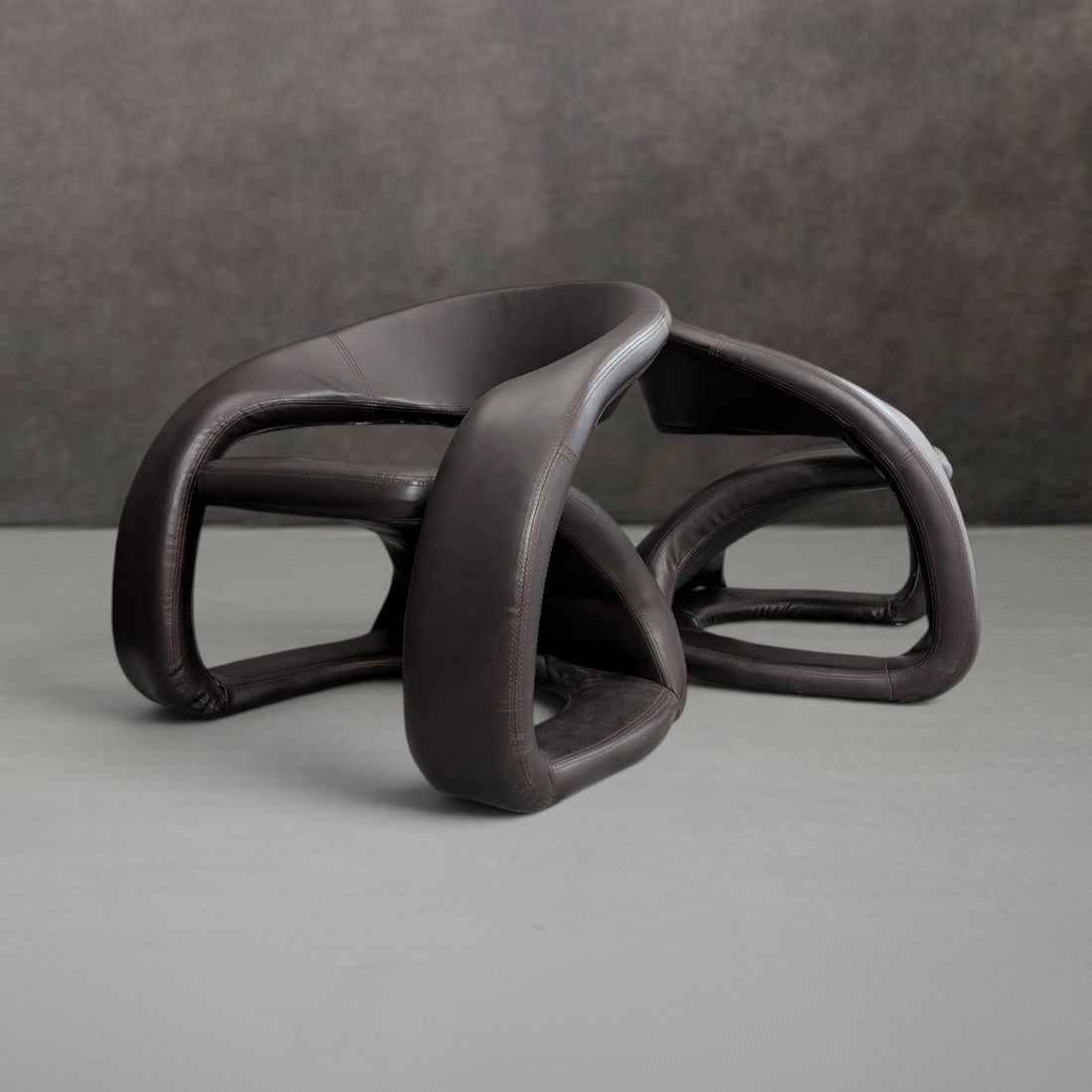 Pair of JAYMAR Cantilever Lounge Chairs circa 2000