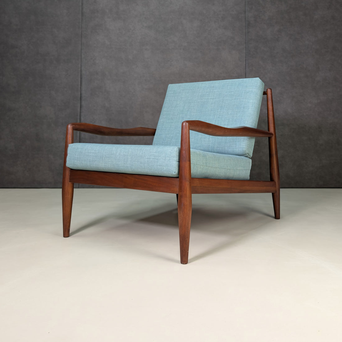 Adrian Pearsall Model 843-C Mid Century Walnut Armchairs