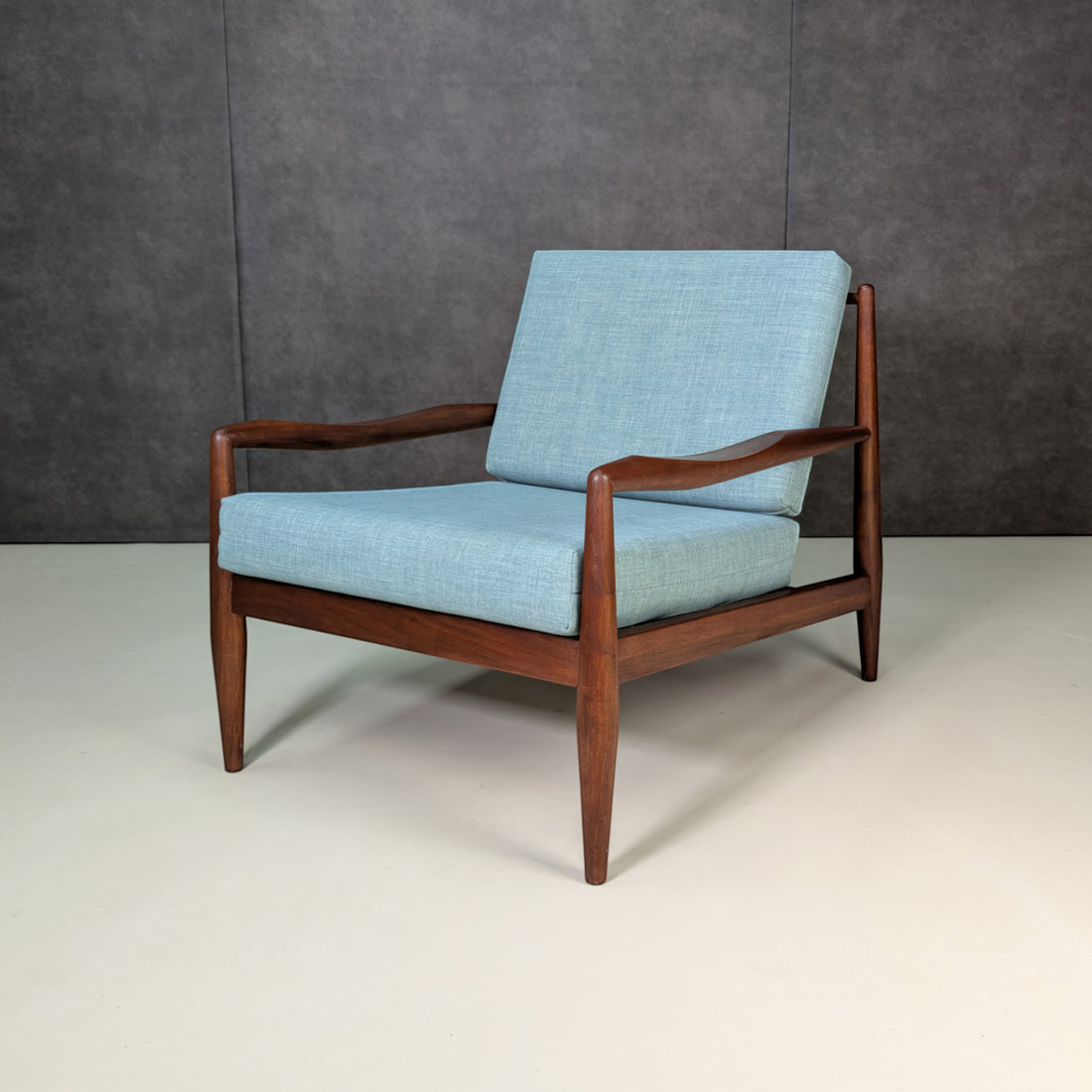 Adrian Pearsall Model 843-C Mid Century Walnut Armchairs