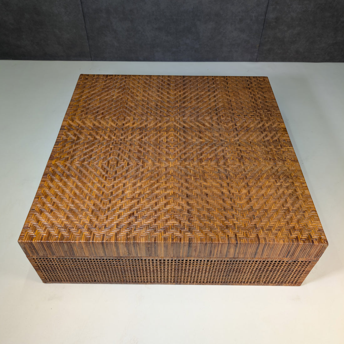 Rare Danny Ho Fong for Tropi Cal Complete Three Piece Rattan Suite, Circa 1965