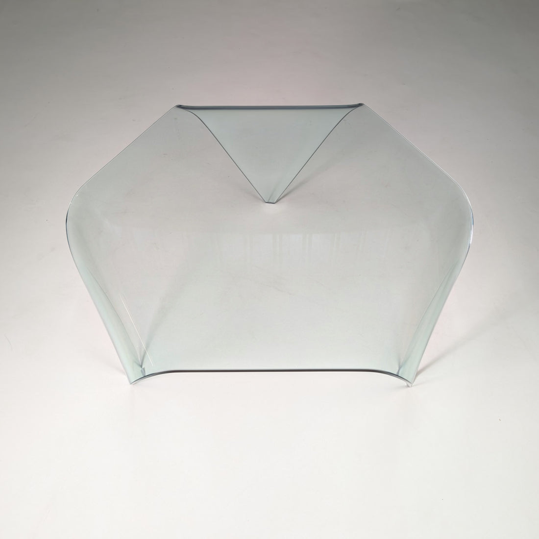 Italian FIAM Bent Glass Waterfall Coffee Table