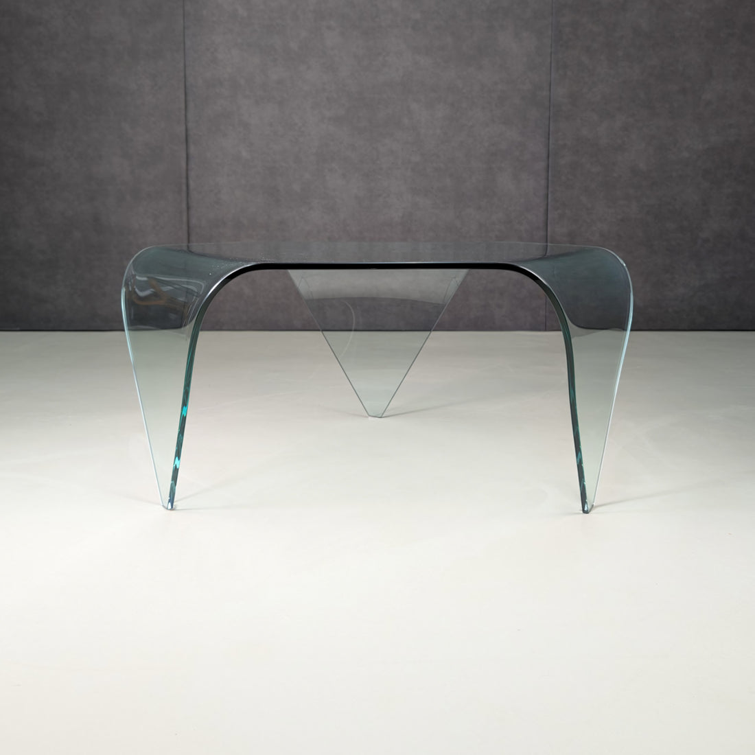 Italian FIAM Bent Glass Waterfall Coffee Table