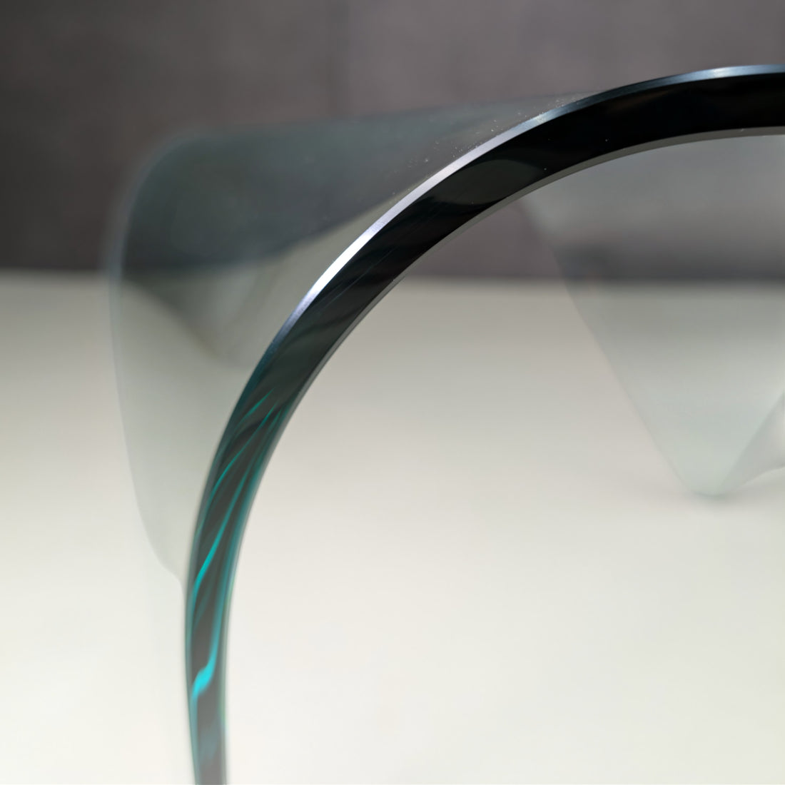 Italian FIAM Bent Glass Waterfall Coffee Table