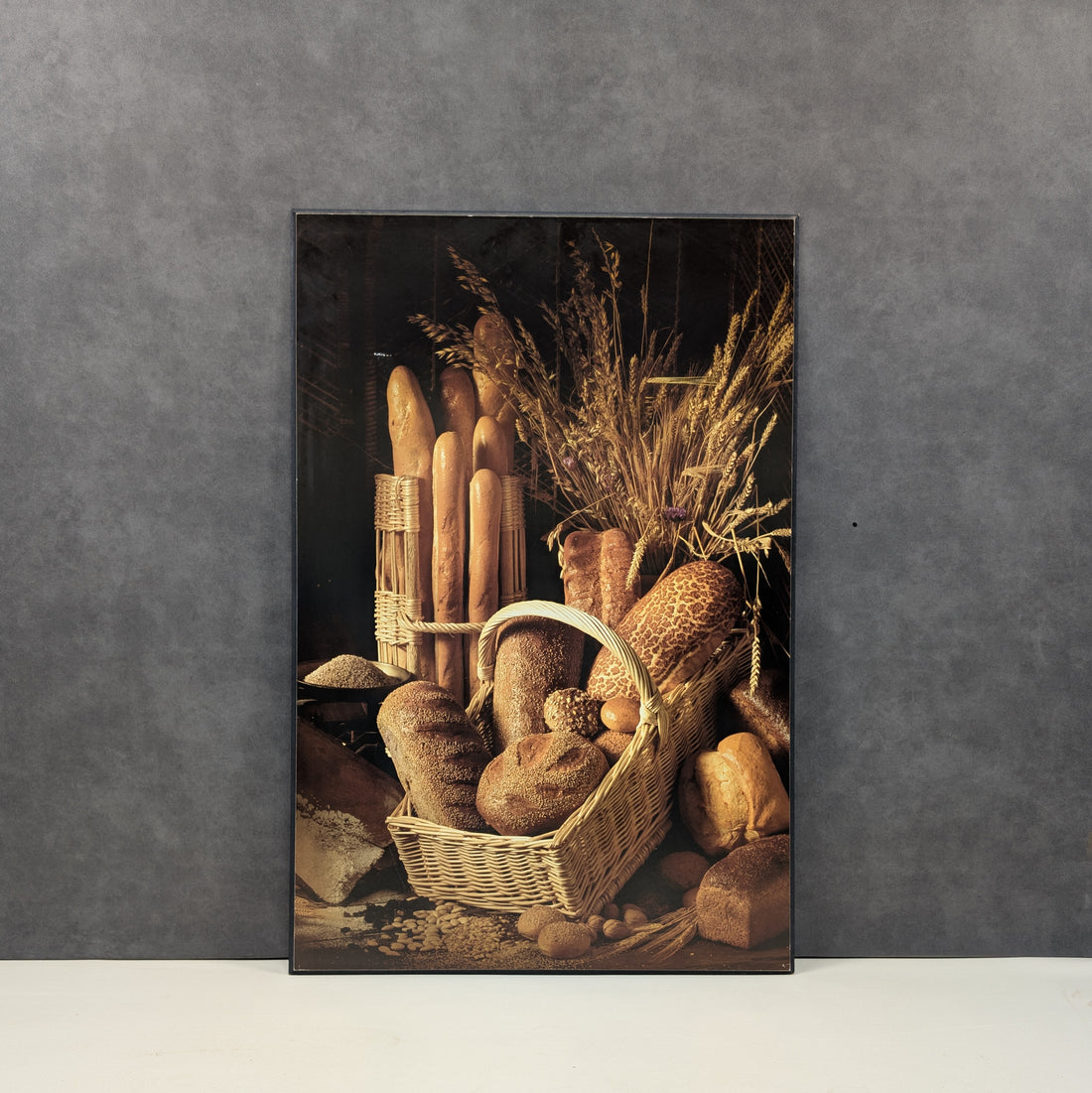 Vintage Bread and Wheat Still Life Photograph Poster