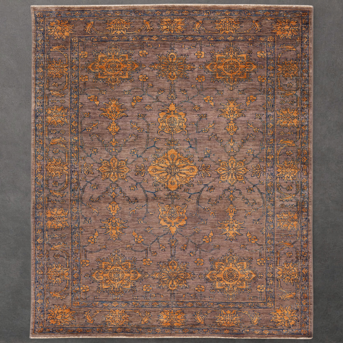 Ornamental Bamyan Field Rug | Handwoven Ghazni Wool