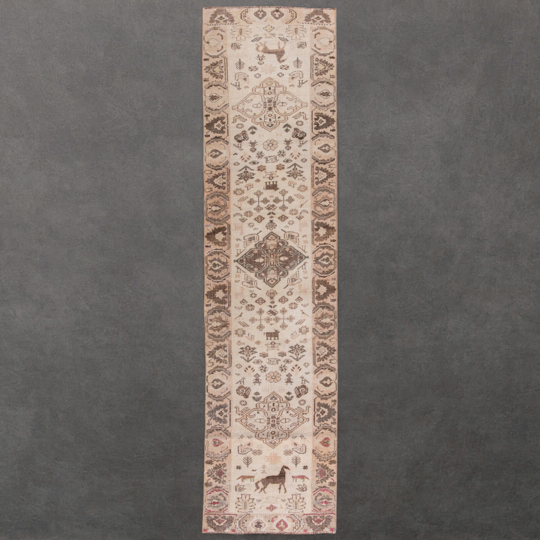 Nomadic Qashgai Pictorial Runner | Handwoven Wool