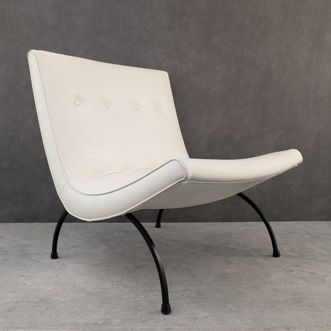 Original 1950s Milo Baughman Scoop Lounge Chair | American Mid Century