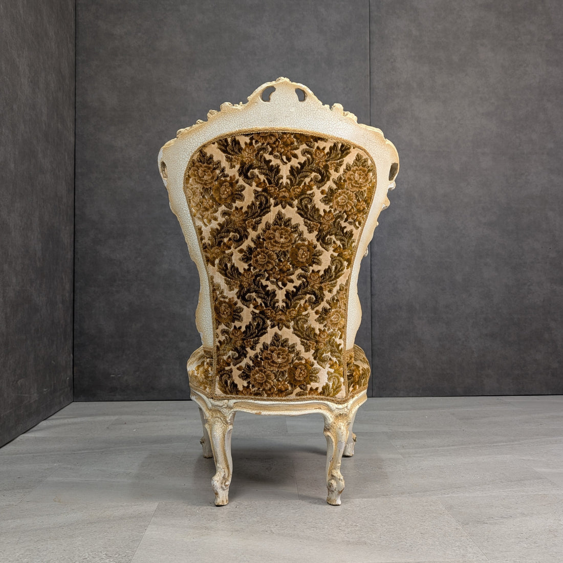 Rococo Revival chair back view
