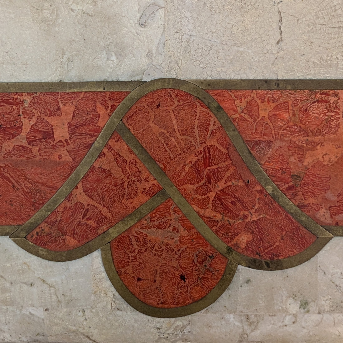 1980s Tessellated Stone Oval Dining Table in the Manner of Karl Springer