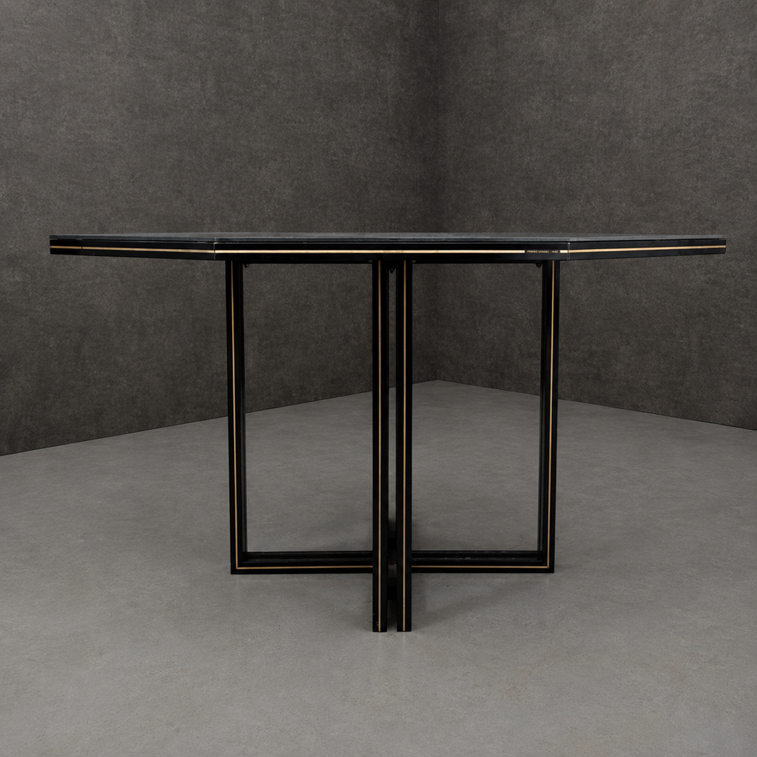 Pierre Vandel Paris Octagonal Dining Table circa 1970s 1980s