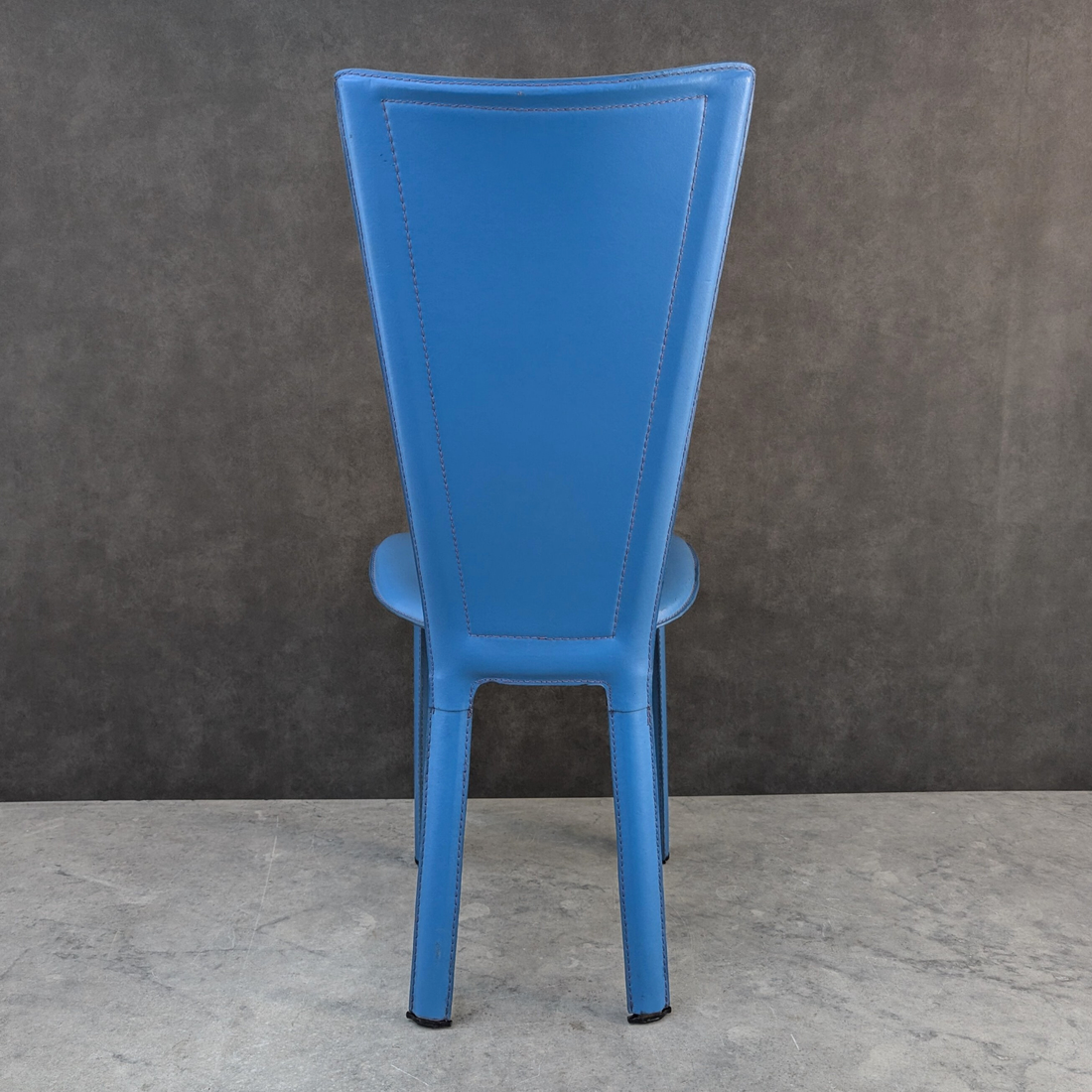 Saddle Leather Accent Chair | Italian Postmodern